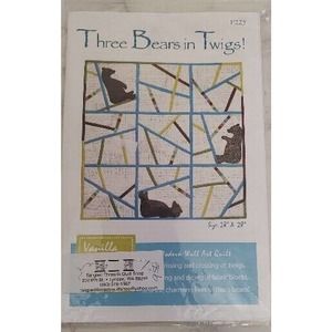 Three Bears in Twigs Quilt Pattern by Vanilla House Designs 347